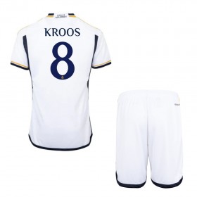 Nogometni Dresovi Real Madrid Kroos 8 Dječji Domaći 2023-24 Kratkih Rukava